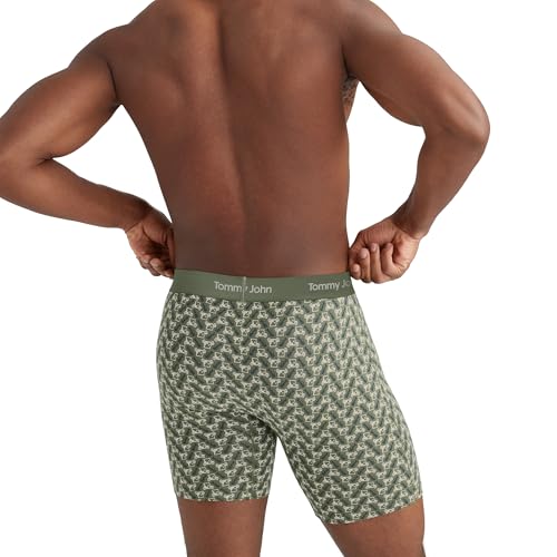 Image of Tommy John Men's Luxe Modal 6 inch Boxer Brief Underwear 3-Pack