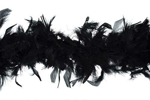 Trimits TD0076 Marabou-Federboa, Schwarz, 1.8 metre x 12 cm Cover