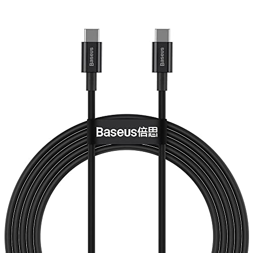 Baseus Type-C - Type-C Superior Cable Quick Charge/Power Delivery/FCP 100W 5A 20V 2m Black (CATYS-C01)