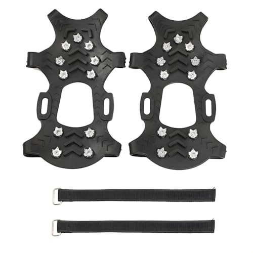 Crampons à glace 11 dents antidérapants pour bottes de randonnée
