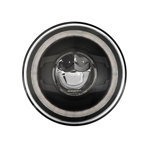 HCPAVEXT Conjunto Faros Delanteros Faros Delanteros LED Redondos De 7' para Coche DRL con Luz De Señal Amarilla para Lada Paray Niva 4X4(1 Pcs)