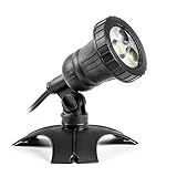 LED Lichtfarbe warm weiß CLGarden plug&light LED Zusatz Unterwasserstrahler UWS2 für 12V AC DC IP44 Stecksystem