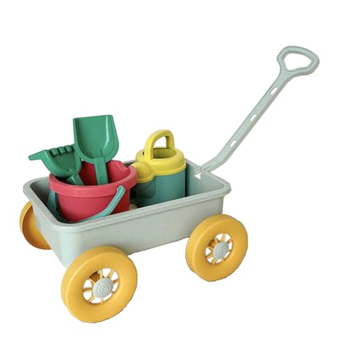 Kit de Construcción de , Cubo y Pala de Playa, 8 piezas Color Luminoso Toddler Sand Toys con , Juego de Juegos al aire libre interactivo para la Playa del mar fuera del
