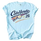 Cabo Verde Soccer Club 2026 T-Shirt, Vintage Soccer Cup Sports Fan Graphic Tee, Game Day Shirt for Men Women