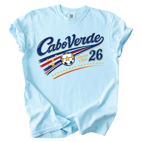 Cabo Verde Soccer Club 2026 T-Shirt Vintage Soccer Cup Sports Fan Graphic Tee Game Day Shirt for Men Women