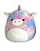 Squishmallows Kellytoy 16" Rainbow Tie Dye Unicorn Super Soft Plush Toy Pillow Animal Pet Pal Buddy (Rainbow Unicorn)