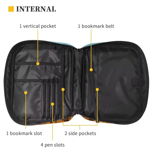 Sunflower Highland Cow Bible Cover Case for Women Girls Large Bible Carrying Book Case Church Bag Bible Protective with Handle Gift for Kids Adult 5