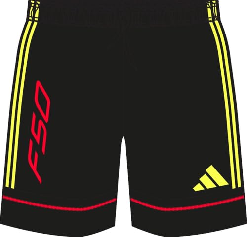 adidas Unisex Kids F50 Shorts Kids, Black/Team solar Yellow 2/Lucid red, 9-10 Years