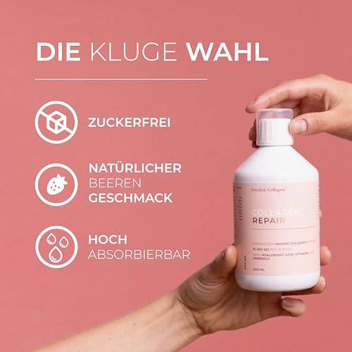 Flüssiges Kollagen Swedish Collagen Repair 500 ml mit Hyaluronsäure