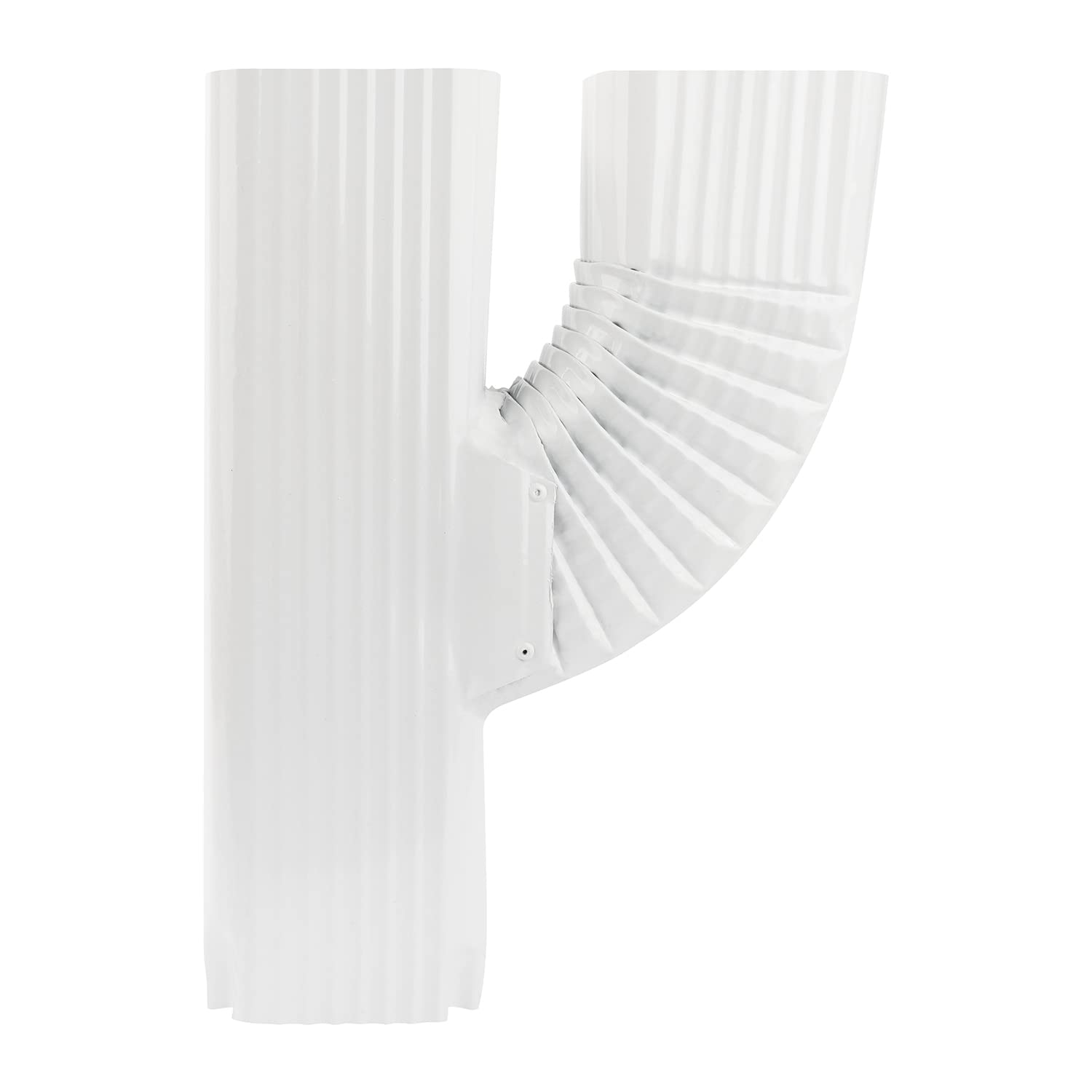 Downspout Gutter Upright Y Connector 3x4 White，Connection Rain Gutter Downspout