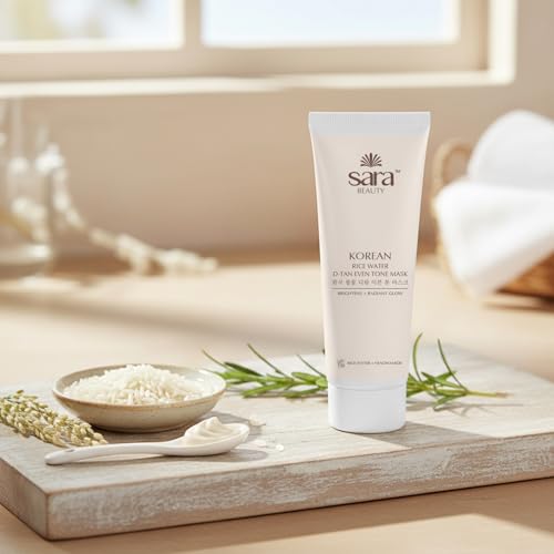Image of Sara Korean rice water D-tan even tone mask 120g