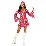 Morph Women's Hippie Costume Outfit, Pink 2XL