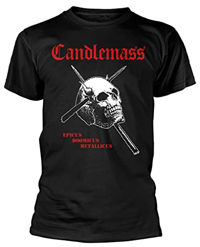 RAZAMATAZ Candlemass T-shirt Epicus Doomicus Metallicus Noir, noir, Taille XL