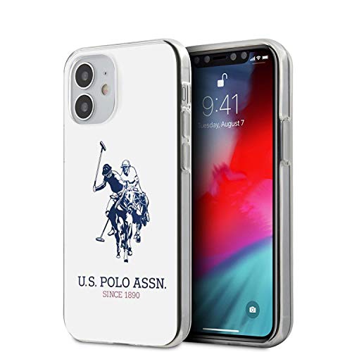 Us Polo USHCP12STPUHRWH Shiny Big Logo Coque pour iPhone 12 Mini 5,4" Blanc