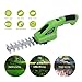 Cordless Hedge Trimmer, All in 1 Alloy Steel Handheld Electric Shrub Grass Shear Cutter with Battery, USB Cable for Garden, Lawn