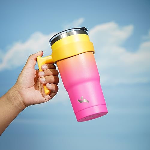 Image of Konokyo 20 oz Tumbler with Handle and Straw, Insulated Travel Mug