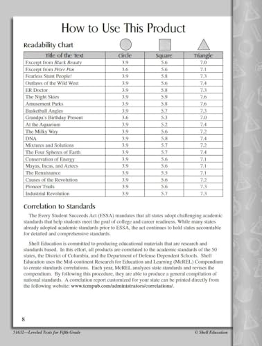 Shell Education SEP51632 Leveled Texts For Fifth Grade thumb #3