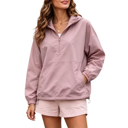 Elneeya Women Windbreaker Jacket Waterproof Quick Dry Hooded Rain Jackets - image 1
