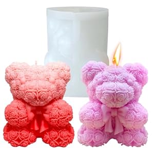 Midnadiy Rose Bär Silikon Kerzenform Gießform