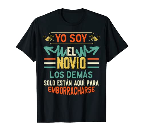 Hombre Despedida De Soltero Hombres Boda Novio Retro Camiseta
