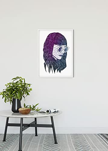 Póster de pared de alta calidad Pure Boutique Grid Violet Comar 50x70 3