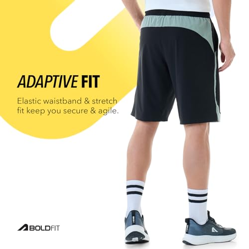 Image of Boldfit Shorts Pant for Men, Breathable, Quick Dry, Lightweight Gym Shorts for Men Workout with Pockets Sports Shorts for Man