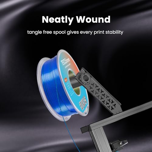 Image of Tri Color Silk PLA Filament 1.75mm Red Blue Green 1KG, Shiny High Gloss Finish, Seamless Color Transition, Neatly Wound, Accuracy + /-0.02mm Vacuum Packaging