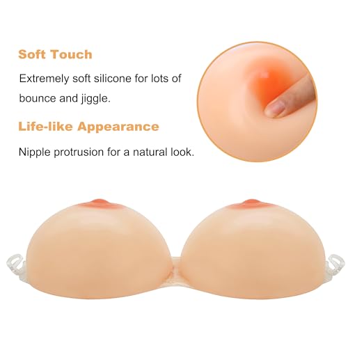Strap on Silicone Breast Forms Fake Boobs for Mastectomy Prosthesis Crossdresser Transgender Cosplay3