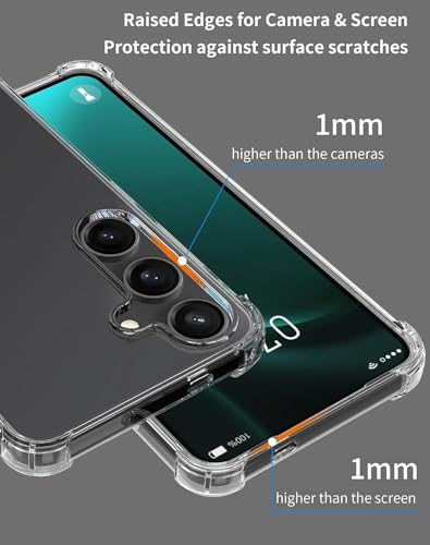 Image of BOXXO Flexible Back Cover for Samsung Galaxy S24 Plus 5G | Back Cover Transparent Clear Shockproof Case Four Corner Protection | Slim Protective Mobile Phone Cover for Samsung Galaxy S24 Plus 5G