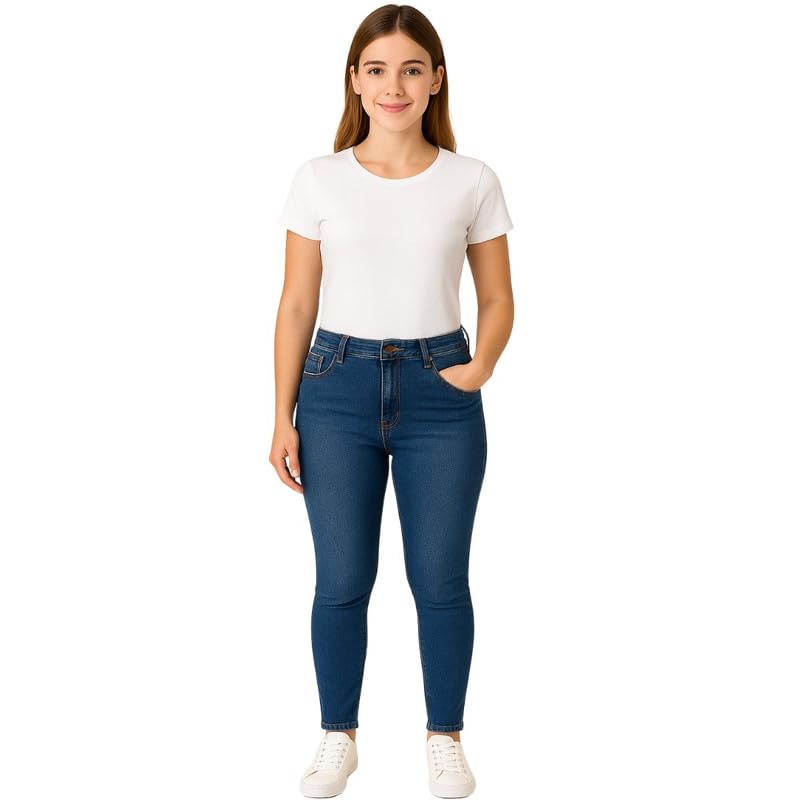 Calça Jeans Feminina Skinny com Bolsos - Malwee