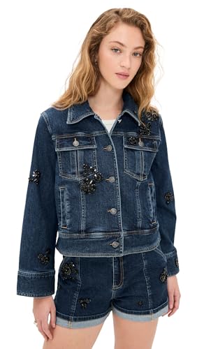 Cinq à Sept Women's Jet Black Embellished Riveria Jacket