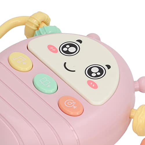 Boloramo Infant Musical Drum Toy, Baby Musical Drum Educational Sound 3 In 1 Handle For Home For Kids(Pink) #TOP7
