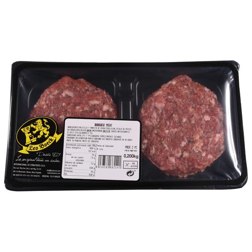 PACK 3 BANDEJAS con burger meat de cerdo, elaboradas sin gluten LEO BOECK 2x100 g. (PRODUCTO REFRIGERADO)