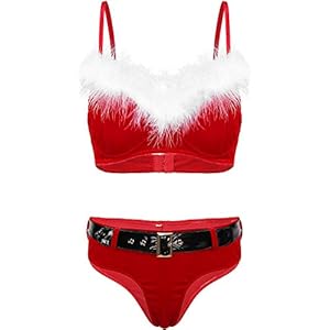 Lingeriesets Dames Kerst Kostuum Sexy Lingerie Slips Ondergoed
