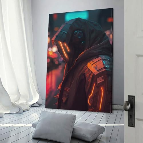 Affiche Cyberpunk Robotic Citizen sur toile premium, impression jet d'encre pour chambre