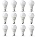 Feit Electric A19 100W Equivalent LED Light Bulbs, Dimmable LED Bulbs, 3000k Bright White, 1600 Lumens, 22 Year Lifetime, CRI90, UL Listed, 12 Pack, OM100DM/930CA/2/6