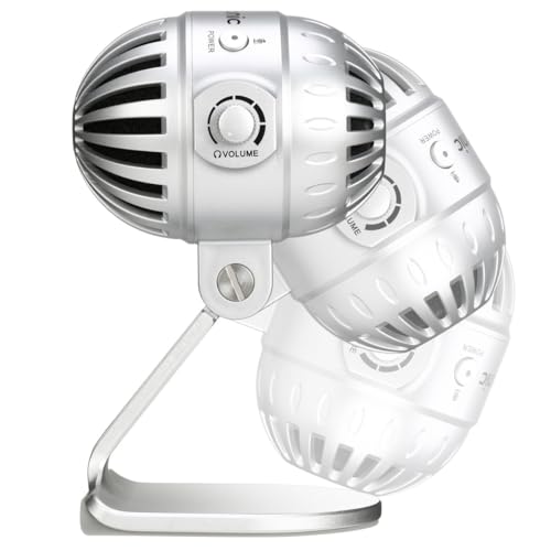 Microphone de studio USB Saramonic avec sortie casque argenté SMARTMICMTV500