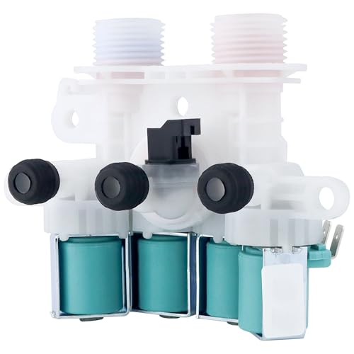 W11165546 Washer Water Inlet Valve W11096267 Water Inlet Valve Fit for May-tag whirl-pool ken-more Washing Machine mvwb765fw0 wtw8040dw4 - Replaces 33090105,W10758828, W11165546VP by AMI PARTS