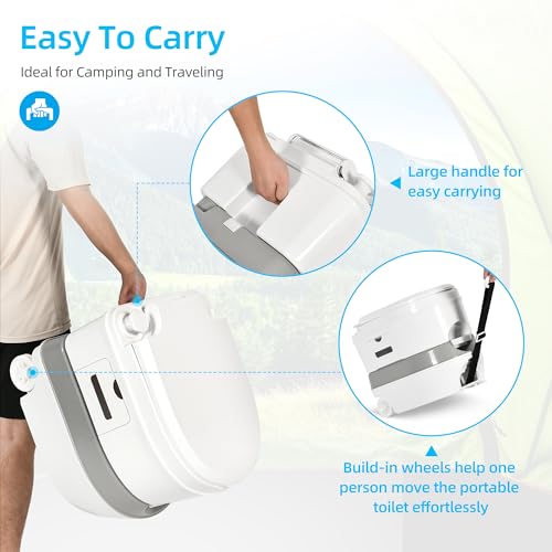 Yitahome MAYIHSWSRW 6.34 Gallon Portable Toilet For Camping, Rv Travel Porta Potty Leak-Proof thumb #5