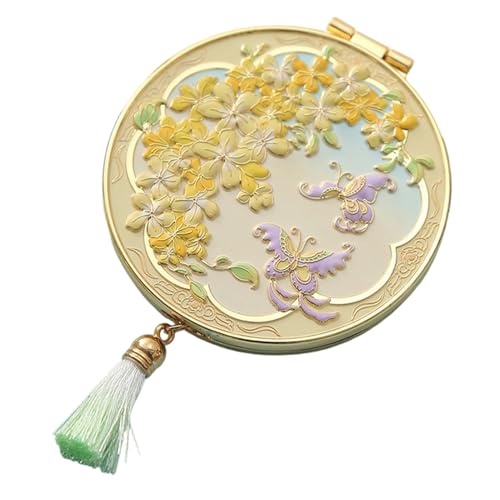 Genérico Espejos Compactos Plegables,Accesorios Plegables de Mano Antideslizantes - Espejos de Maquillaje Compactos | para Hombres Mujeres Adultos Niños En El Hogar Y Exterior