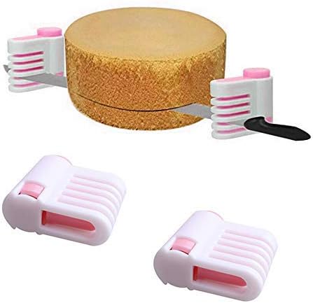 2PCS DIY Cake Slicer, Stratification Auxiliary, Bread Slice, Toast Cut, 5 Layers Slicer Cutting Fixator Tools