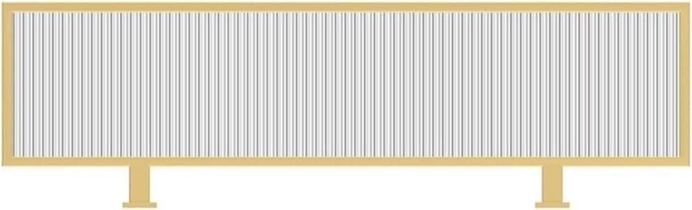 Divisor de escritorio de hierro 30x50cm pantalla de mesa con estilo para la privacidad de la oficina Cabinas del restaurante, división de metal durable para la separación del espacio del comedor, barr