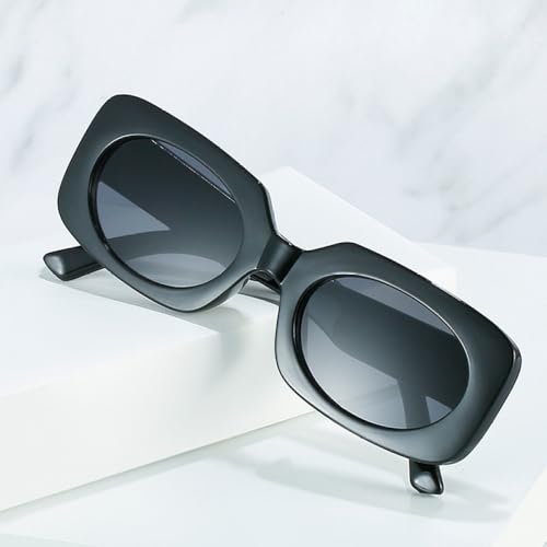 Lunettes de soleil rétro carrées pour masquer la fatigue mode - 3