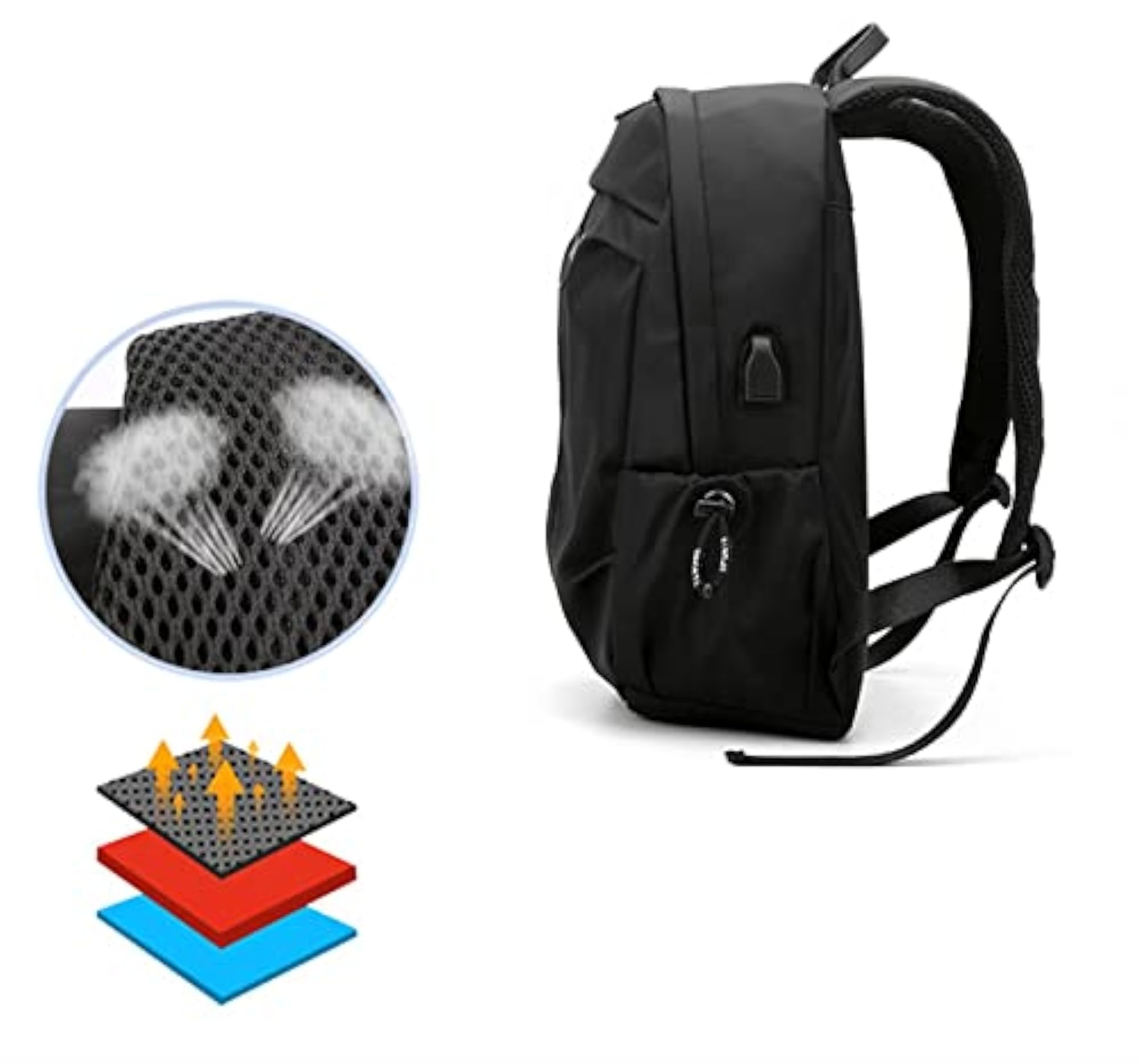 Nylon Waterproof Travel Bag, Pure Color