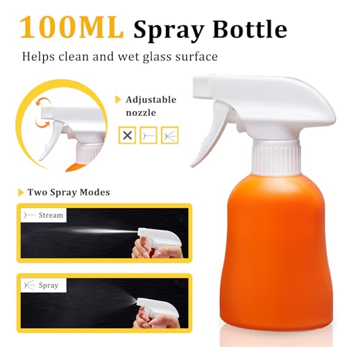 Coavas Window Tint Kit, Window Privacy Film Application Tools Kit, 3 Pcs Easy to Apply Window Film & Car Glass Window Tinting Tool, Vinyl Wrap Set Includes Squeegee, Utility Knife, Spray Bottle