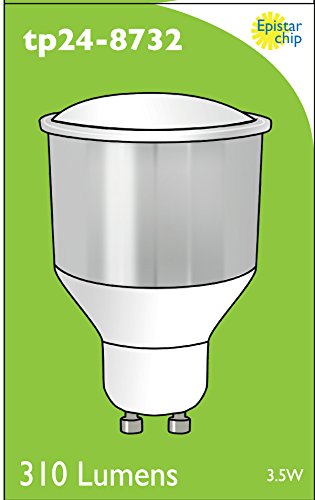 8732 LED 3.5W Cool White Opaque Spot L1/GU10 Cap (2842, 8722, 2886, 2884 & 2318 Replacement) 4000K
