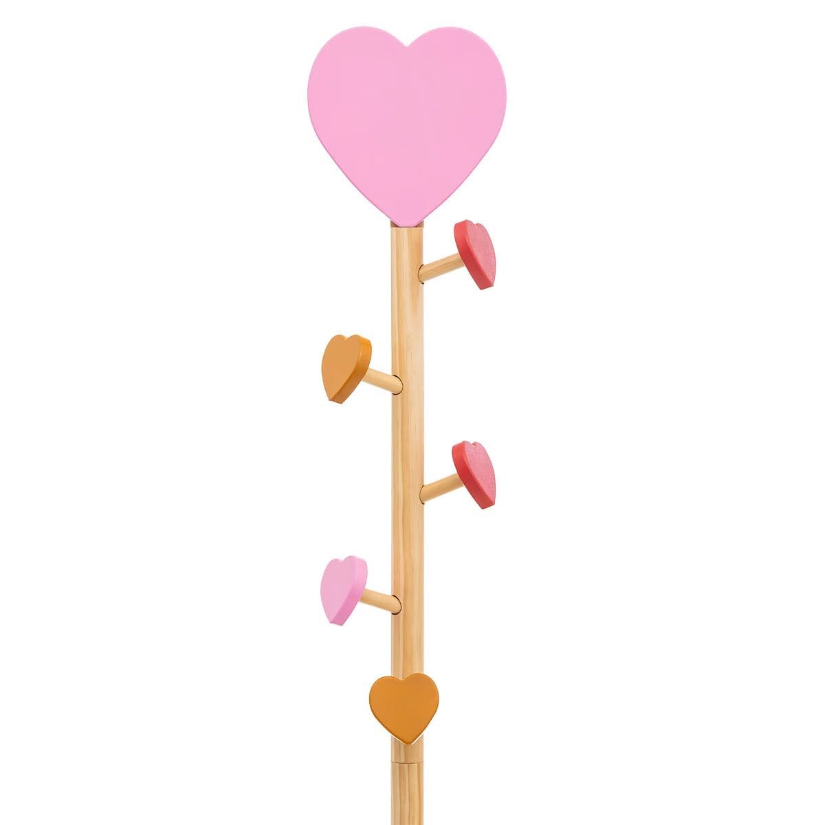Porte-Manteau Enfant Cœur Solea 135cm Naturel Atmosphera