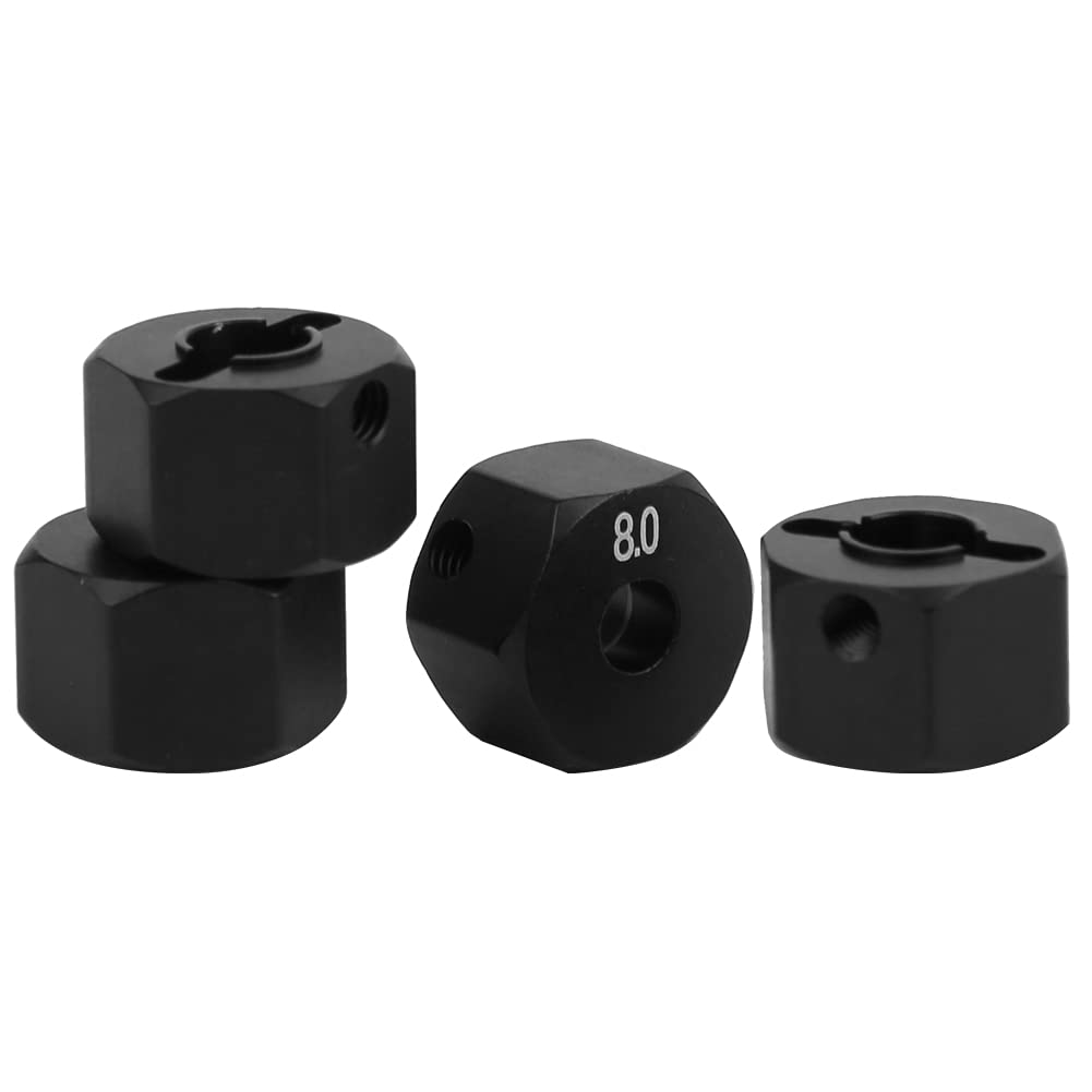 Yctze Ruota Hex Hub Rc Rimorchio Ruota Hex Hub Upgrade Parte Accessori Fit Per Scx10 90046 90047 Rr10 Rcwler Distanziali Ruote 1/10 (8,0 mm)