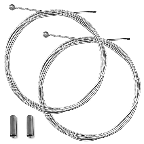 cyclingcolors 2x cable de frein vélo tête boule 6mm avant arrière route vtt ville course vintage 1.75m embouts