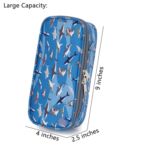 FlowFly- Estojo de lápis para meninos e meninas, bolsa de lápis de grande capacidade para crianças,